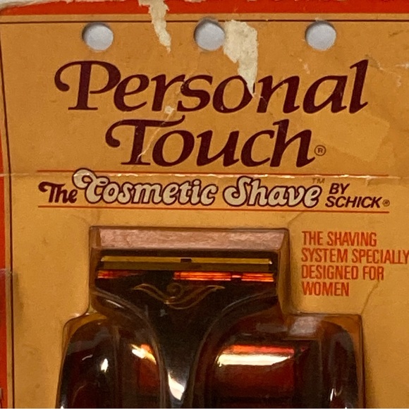 VTG SCHICK Personal Touch Tortoiseshell Shaver Razor Handle Blades  & Case - Picture 2 of 6